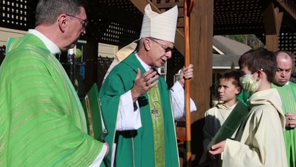 Blessing of new St. Francis of Assisi Columbarium & Garden